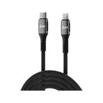 Juo JCBK272-B 27w Usb Type-c To Lightning Örgülü Hızlı Şarj Ve Data Kablosu 2 M