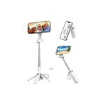Juo JST30 Magsafe Manyetik Kumandalı Tripod Monopod Selfie Çubuğu Android iPhone Uyumlu Beyaz