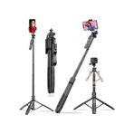 Juo JST40 Alüminyum Tripod Monopod Selfie Çubuğu Kumandalı Android iPhone GoPro Uyumlu