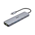 Juo MT03353 Type-c 2 Hdmı Dual Mst 4k 60hz Gigabit Ethetnet Dönüştürücü 100w Usb 3.2 Çoklayıcı Hub