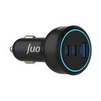 Juo PD 3.0 138W 3 Portlu Type-C + USB-A QC 4.0 Hızlı Araç İçi Şarj Cihazı
