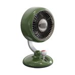 Juo Q3 120 Salınımlı 3 Kademeli Led Işıklı Şarjlı Masaüstü Fan Vantilatör Retro Yeşil yesil