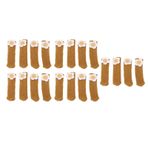 JUOPZKENN 20 PCS Sandalye Bacak Zemin Koruyucular Kalınlaşmak Masa Ayakları Kapakları Yüksek Elastik Sandalye Bacak Kapakları Mobilya Kapakları Parke Zeminler için(Küçük Çiçek Deve Rengi)