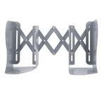 JUOPZKENN Geri Çekilebilir Bookend, Küçük Gri Düzenlenebilir Metal Konstrüksiyon Katlanabilir Bookend, Ev Okul Ofis için Dergi Dosya Organizatör