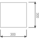 JUPITER 18W 30X30 Backlight Panel LED Samsung 6500K Jupıter - 6500K - Beyaz