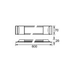JUPITER 18W Yatay Bant LED Armatür 4000K Jupıter - 4000K - Doğal Beyaz