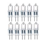 JÜPİTER ELEKTRİK 12v 20w 10'Lu Paket G4 Duylu Soft Buzlu Cam Kapsül Ampul Sarı Işık (DİKKAT! TRAFO ILE ÇALIŞIR)