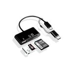 jupiter global bazaar Type-c Micro Usb 3ın1 Sd Micrsd Kart Okuyucu Otg Çevirici Kablosu