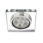Jupiter LS591 B 7w Trafolu Beyaz Işık Kare Camli Led Spot