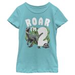Jurassic World: Fallen Kingdom Kız Çocuk Rawr Doğum Günü 2 Tişört, Tahi Blue, Large