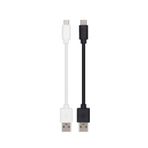 JuSoFU Ultra Kısa Mikro USB Kablo Paketi, 4 inç, 5 Paket, PS4, Kindle, Samsung S7/S6, Edge S6/S5, Note 5 ve Daha Fazlası Eski andriod Mobile, Xbox Denetleyici vb. ile Uyumlu (Siyah, 4 inç 5'li Paket)