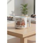 Just a Girl Who Loves Fall No:2 Baskılı Hediyelik T Kulplu Latte Fincanı Kupa Bardak, QB1L8131