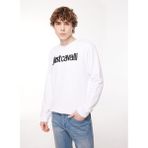 Just Cavalli 75OAIT00 Bisiklet Yaka Beyaz Erkek Sweatshirt