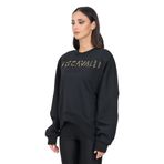 Just Cavalli Baskılı Siyah Kadın Sweatshırt 77PAIE15