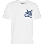 Just Cavalli Beyaz Erkek Regular Fit Yazı Baskılı T-Shirt 79OAHE13 - M
