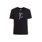Just Cavalli Bisiklet Yaka Baskılı T-Shirt, M, 5003068715, Siyah, Kadın
