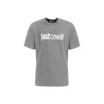Just Cavalli Bisiklet Yaka Gri Melanj T-Shirt, M, 5003115341, Gri Melanj, Erkek