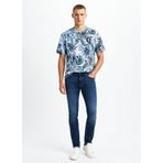 Just Cavalli Bisiklet Yaka T-Shirt 78PM601 EMBROIDERY, L, 5003294999, Mavi, Erkek