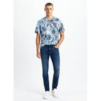 Just Cavalli Bisiklet Yaka T-Shirt 78PM601 EMBROIDERY, L, 5003294999, Mavi, Erkek
