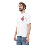 Just Cavalli Bisiklet Yaka T-Shirt 78Pm601Heart Tattoo, L, 5003295006, Beyaz, Erkek