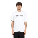 Just Cavalli Bisiklet Yaka T-Shirt, L, 5003099227, Beyaz, Erkek