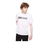 Just Cavalli Bisiklet Yaka T-Shirt, L, 5003115340, Beyaz, Erkek