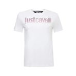 Just Cavalli Bisiklet Yaka T-Shirt, M, 5003068721, Beyaz, Kadın