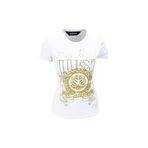 Just Cavalli Bisiklet Yaka T-Shirt, M, 5003068722, Beyaz, Kadın