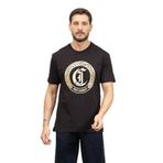Just Cavalli Erkek Bisiklet Yaka T-Shirt, Siyah, M Beden