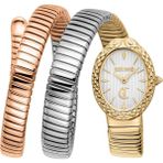 Just Cavalli JC1L391M0065 Kadın Kol Saati - Altın - Metalik Gri