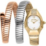 Just Cavalli JC1L397M0095 Kadın Kol Saati - Altın - Metalik Gri
