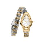 Just Cavalli Jc1l426m0055 Rengi Metalik Gri Hasır Kadın Kol Saati - Altın