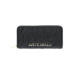Just Cavalli Kadın Logo Baskılı Çok Bölmeli Deri Siyah Cüzdan 77RA5PE1ZSB23-899