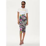 Just Cavalli Kadın T-Shirt, Beyaz, M, 76PAHG11