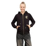 Just Cavalli Kapüşon Yaka Baskılı Siyah Kadın Sweatshırt 77PAIT01