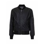 Just Cavalli Siyah Erkek Regular Fit Logo Baskılı Deri Ceket 79OAVP00