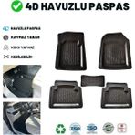 Just Cheap Ford Connect 2004 ile Uyumlu 4d Havuzlu Üniversal Yeni Nesil Paspas Siyah Gold Seri
