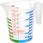 Just Cheap Store 500 Ml Renkli Dereceli Sert Plastik Mutfak Ölçü Kabı (4741)