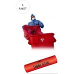 Just Cheap Store Orta Boy 55 x 60 cm 300 gr 10'lu Rulo x 5 Paket = 50 Adet (Kırmızı-Siyah Baskılı)