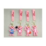 Just Cheap Store Pembe Panter Silikon Anahtarlık - Antrasit