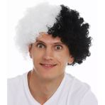 Just Cheap Store Siyah Beyaz Kıvırcık Afro Bonus Peruk Taraftar Bonus Saç (4741)