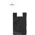 Just Cheap Store Siyah Hışır Atlet Poşet Mini Boy 22 x 31 cm 1 Paket 500 Adet