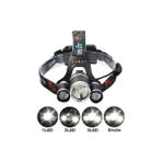 Just Cheap Store T6 Kafa Feneri 5000 Lumens 3xcree Xm-T6+2r5 Lamba LED Kamp Lambası - 010 - Beyaz