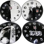 Just Cheap Store Taraftar Beşiktaş Metal Duvar Saati Lisanslı (4741)