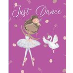 Just Dance: African American Ballerina Ballet Notebook Blank Lined Interior with Pretty Ballerinas