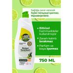 Just Green Organic Bitkisel Elde Bulaşık Deterjanı Okaliptüs Ve Lime Yağlı, %100 Doğal,bitkisel Ve Ferah Temizlik 750ml - 750 ml