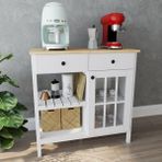 Just Home 90 cm Beyaz Çok Amaçlı Kahve Büfesi