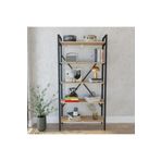Just Home Athena 5 Raflı Geniş Metal Kitaplık - Sepet