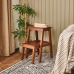 Just Home Merdiven Tabure - Ceviz - 54X37X34 cm - Montajsız