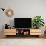 Just Home Monaco Tv Ünitesi - Safir Meşe / Siyah